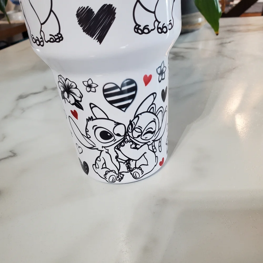Stitch & Angel LOVE 40oz Traveler Tumbler 🎉sale